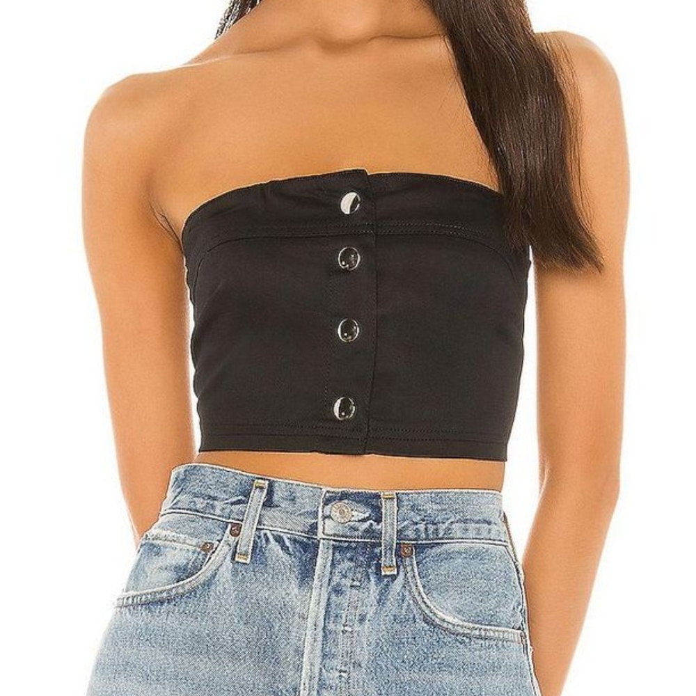superdown Mayra Tube Top Black Size XS